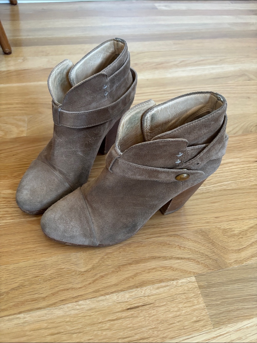 rag & bone Suede Wrap-Strap Ankle Booties